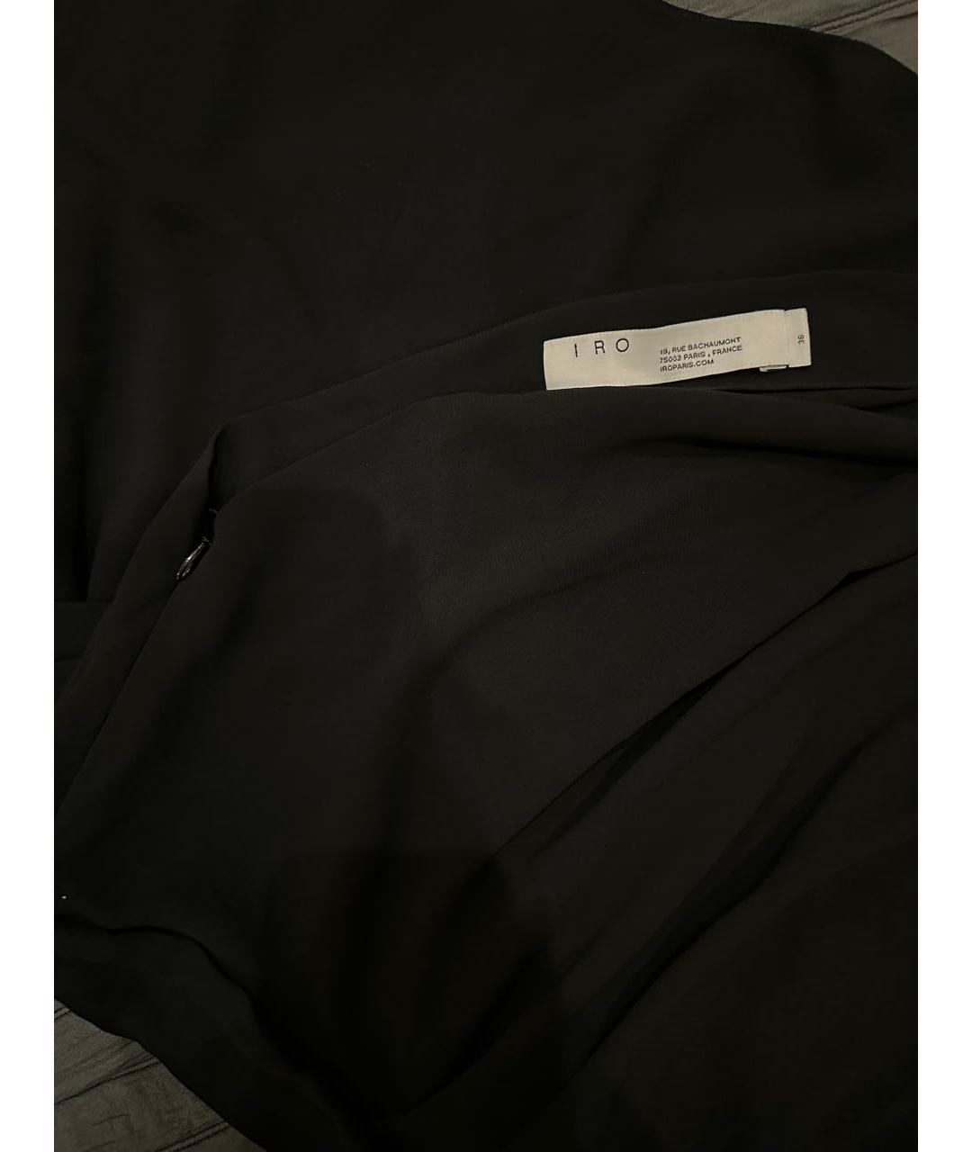 IRO Черное полиэстеровое коктейльное платье, фото 3
