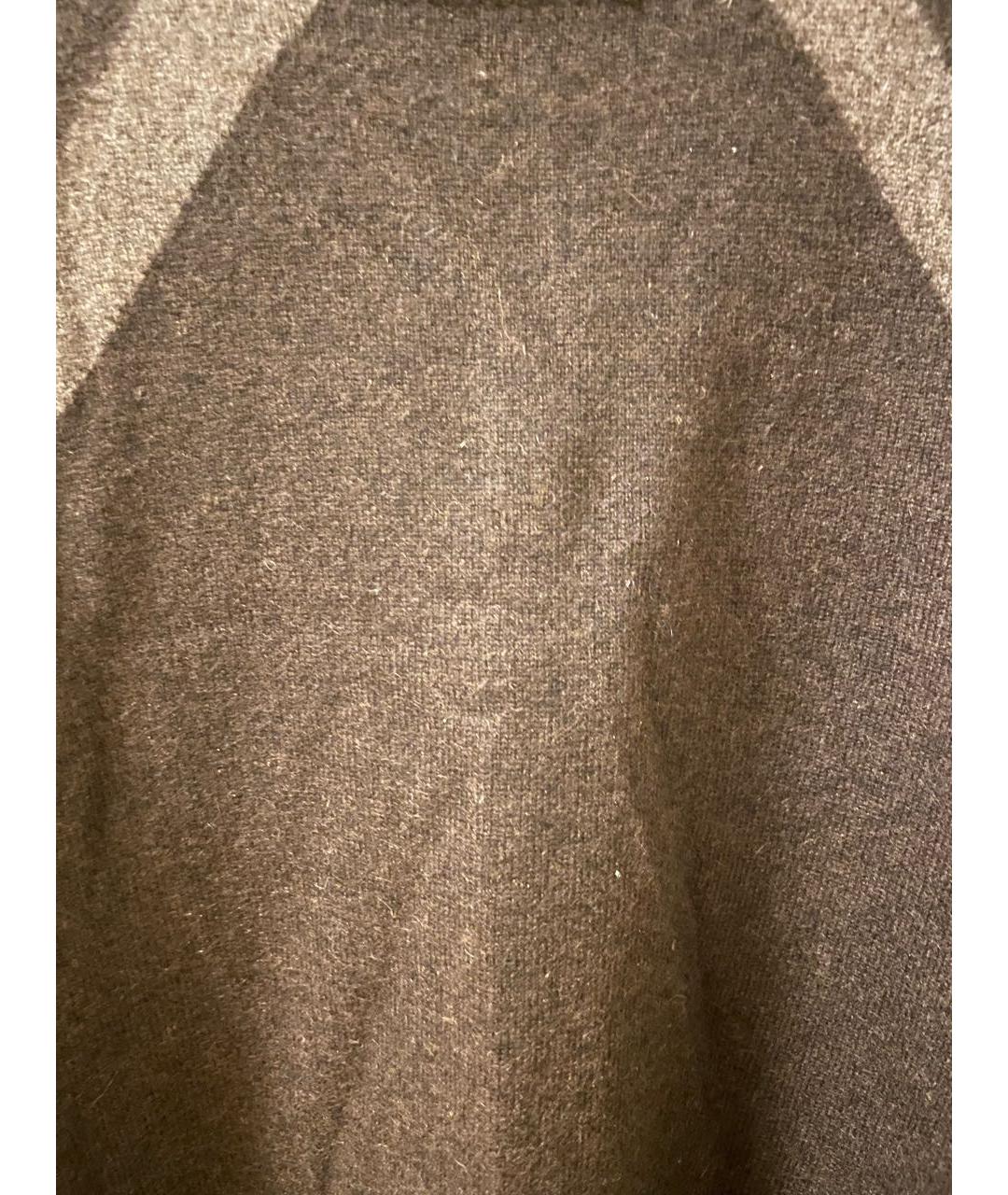 BRIONI Коричневый кашемировый джемпер / свитер, фото 4