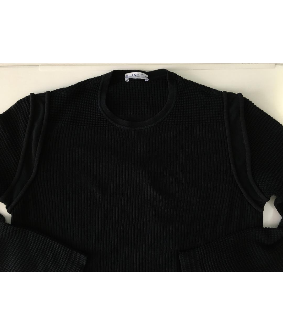 BILANCIONI Черный хлопковый джемпер / свитер, фото 6