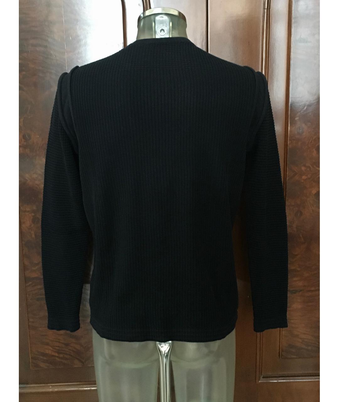 BILANCIONI Черный хлопковый джемпер / свитер, фото 2