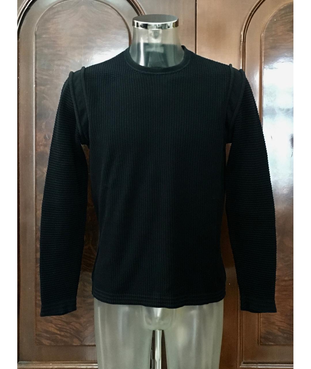 BILANCIONI Черный хлопковый джемпер / свитер, фото 10