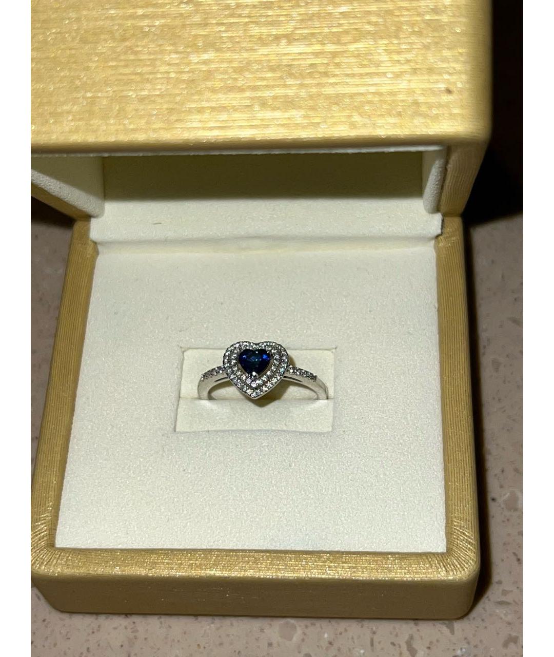 MERCURY Синее кольцо из белого золота, фото 3