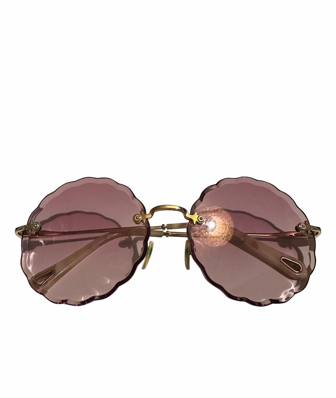 CHLOE Розовые солнцезащитные очки, фото 1