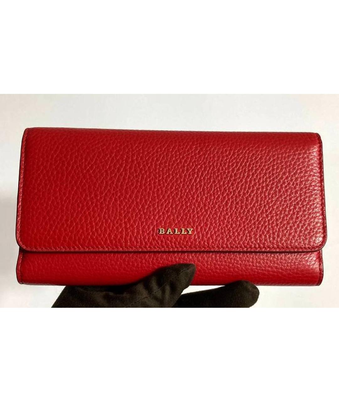BALLY Красный кожаный кошелек, фото 2