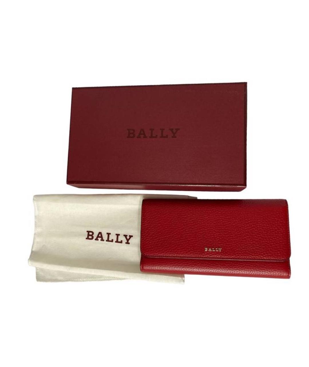BALLY Красный кожаный кошелек, фото 9
