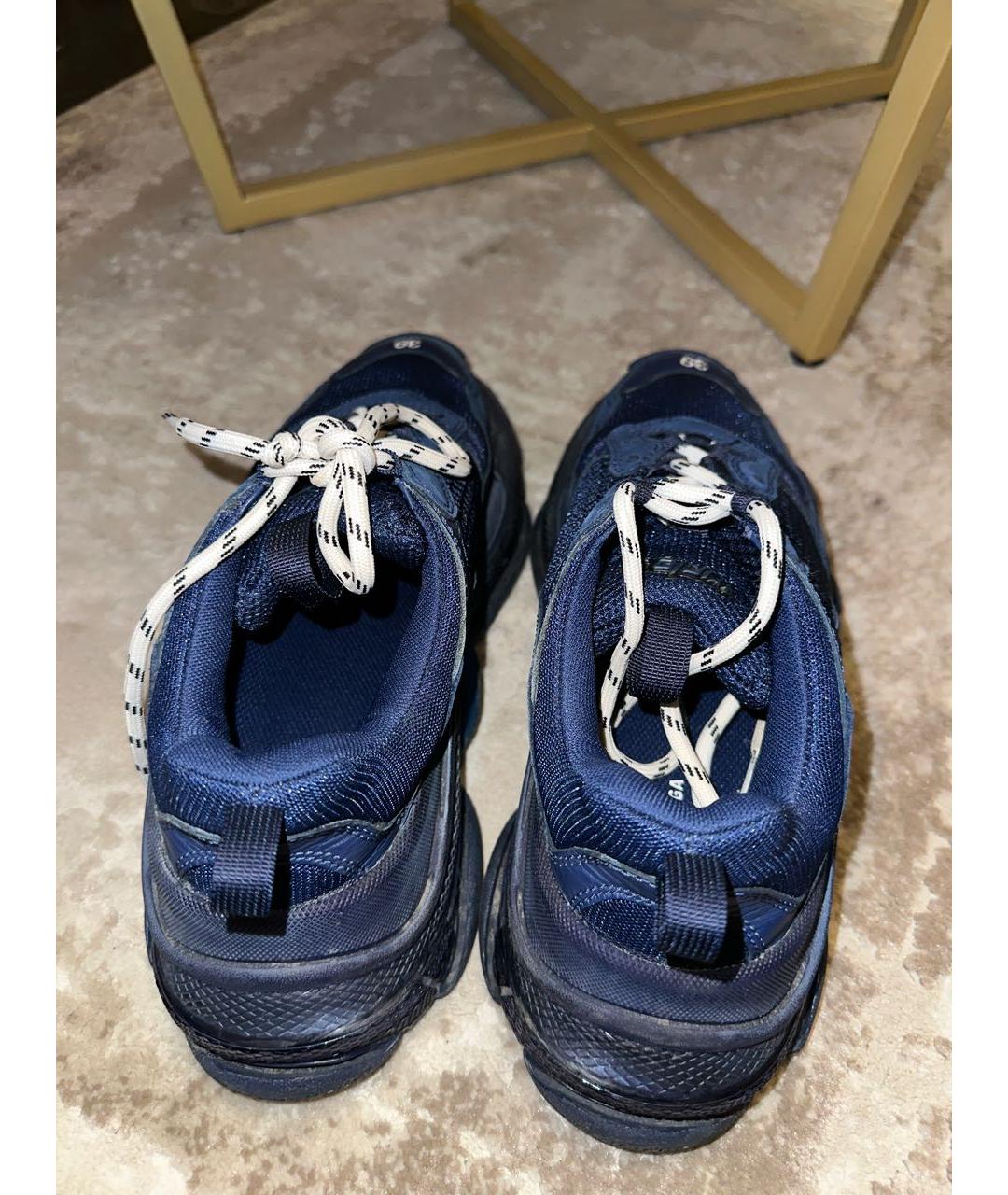 BALENCIAGA Синие кроссовки, фото 3