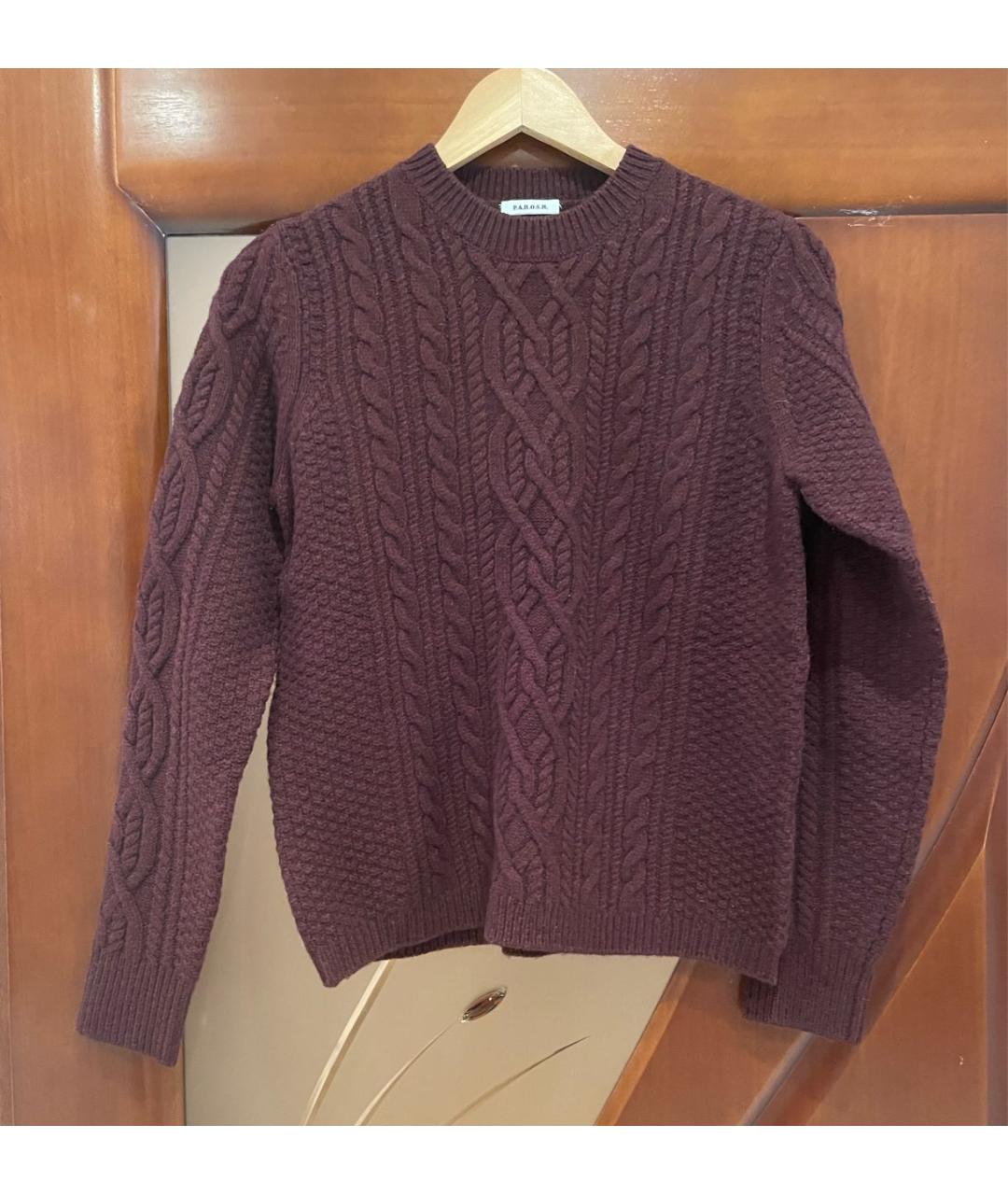 P.A.R.O.S.H. Бордовый шерстяной джемпер / свитер, фото 6