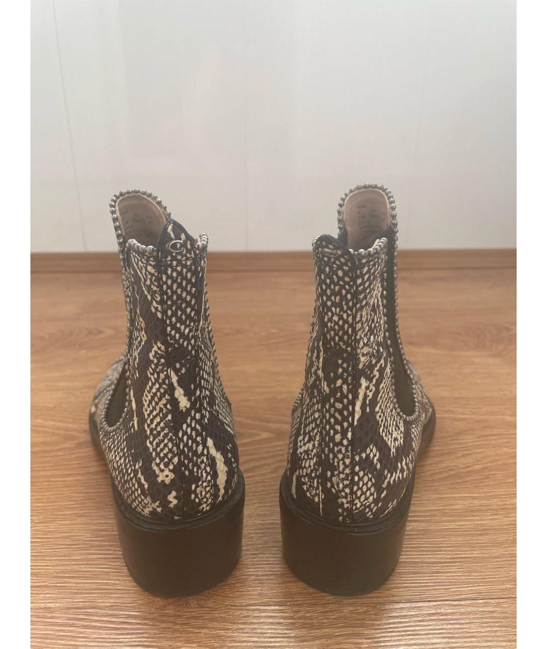 COACH Мульти ботинки из экзотической кожи, фото 4