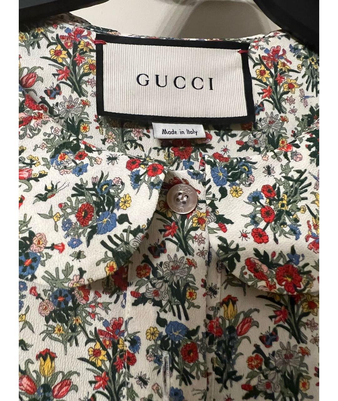 GUCCI Мульти вискозное повседневное платье, фото 3