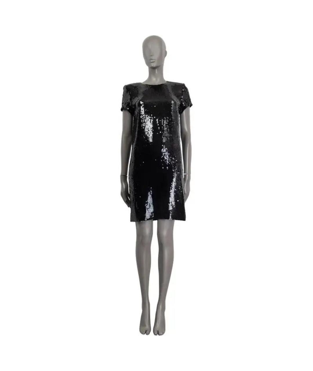CHANEL PRE-OWNED Черное полиэстеровое коктейльное платье, фото 3