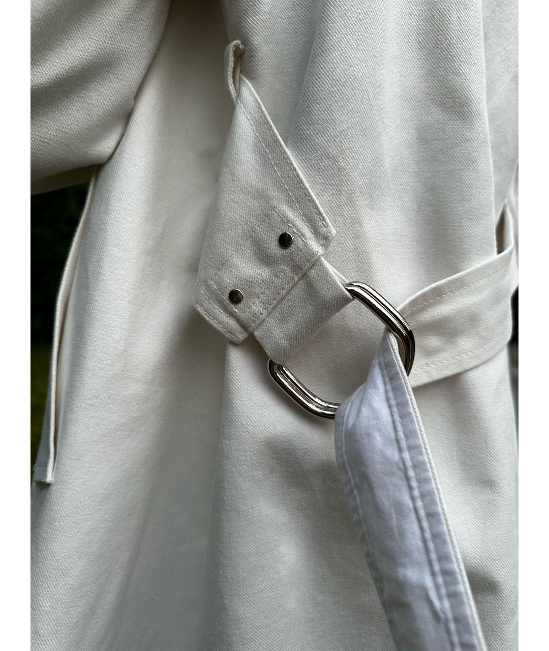 CALVIN KLEIN 205W39NYC Белое хлопковое пальто, фото 4