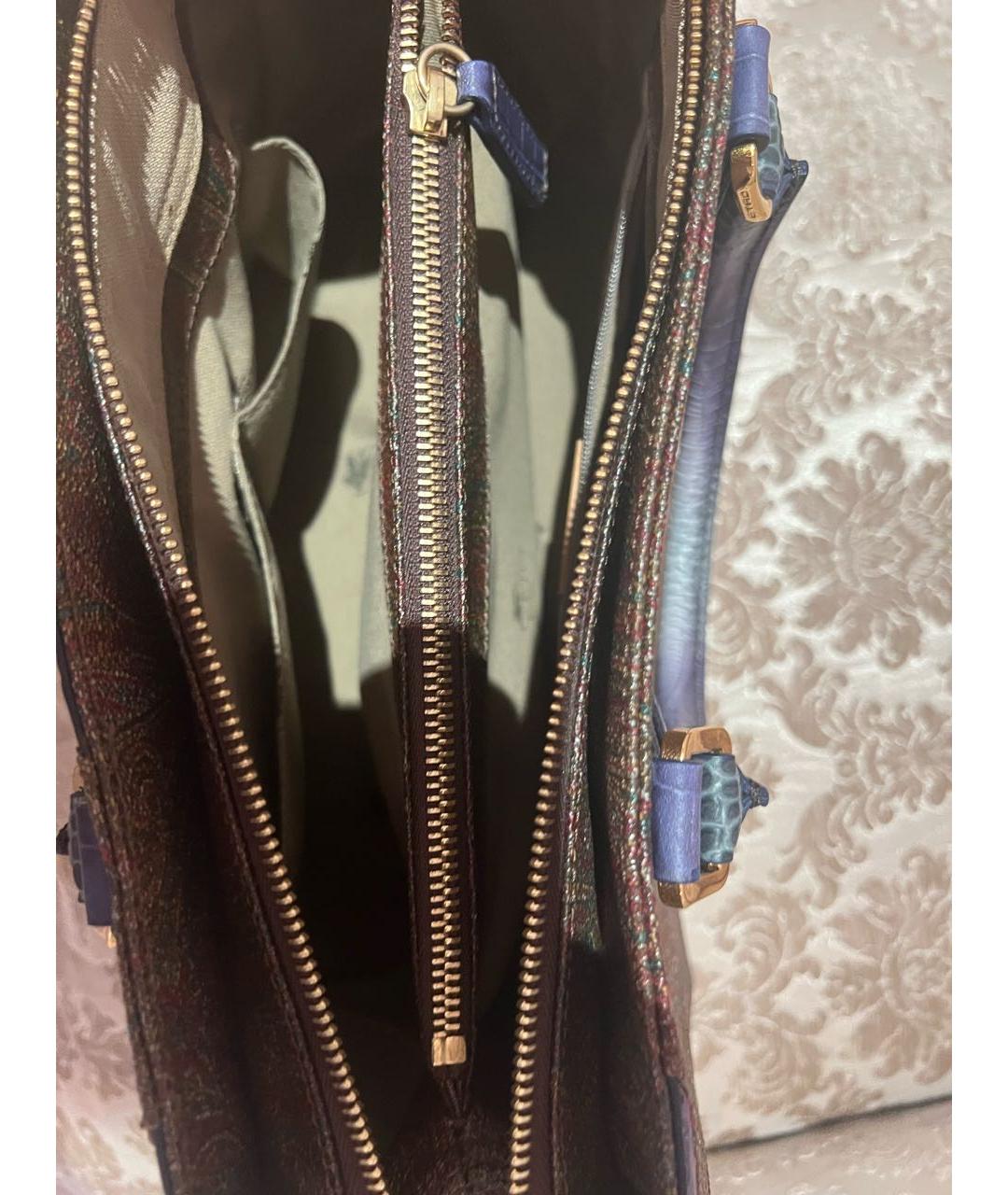 ETRO Мульти кожаная сумка с короткими ручками, фото 4