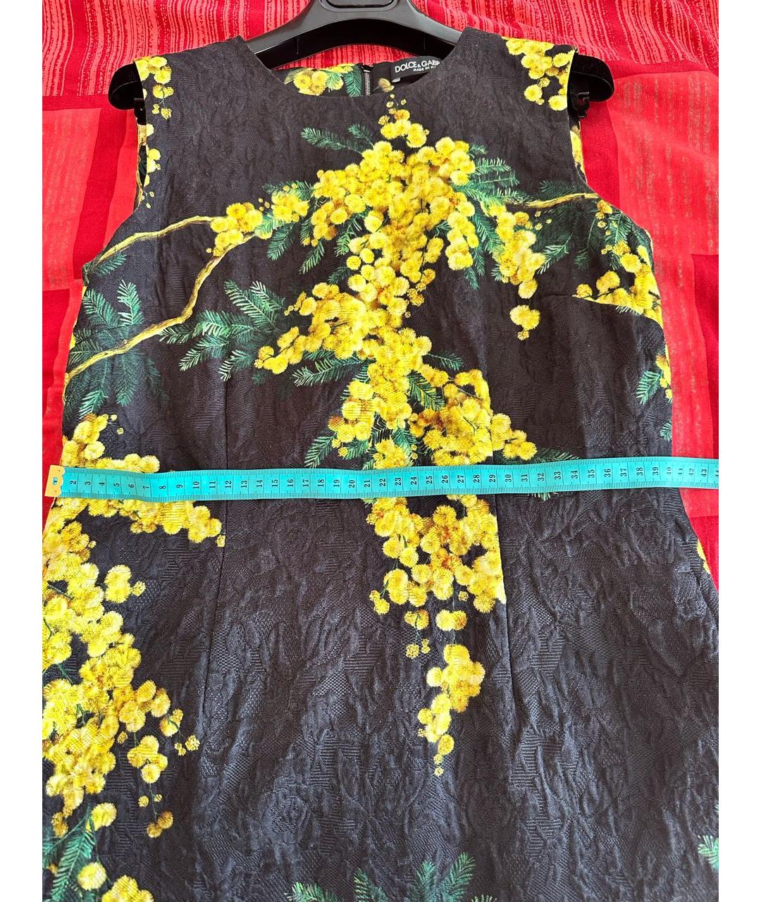 DOLCE&GABBANA Мульти хлопковое повседневное платье, фото 5