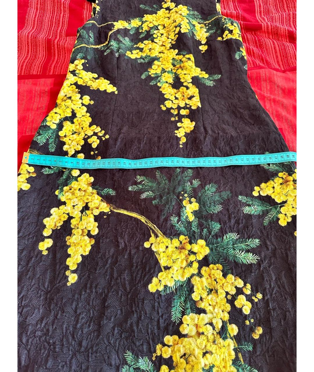 DOLCE&GABBANA Мульти хлопковое повседневное платье, фото 6