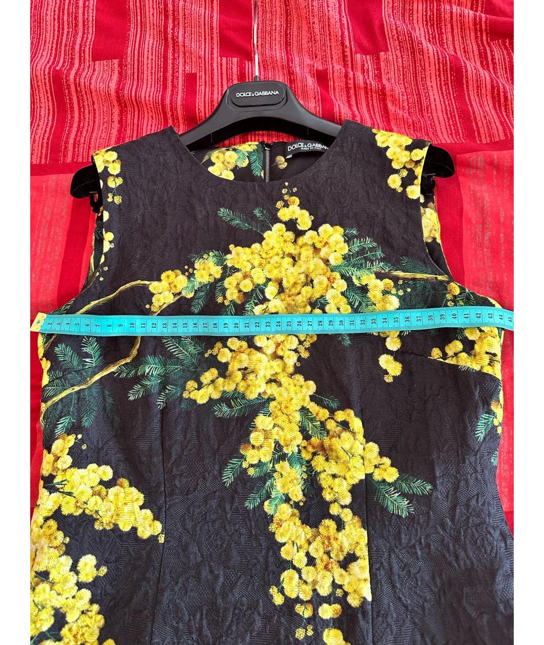 DOLCE&GABBANA Мульти хлопковое повседневное платье, фото 4
