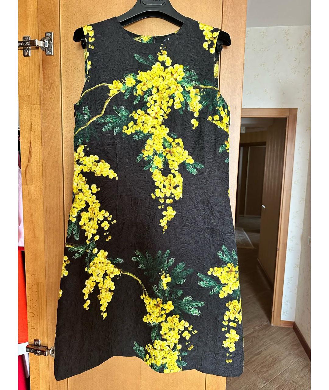 DOLCE&GABBANA Мульти хлопковое повседневное платье, фото 9