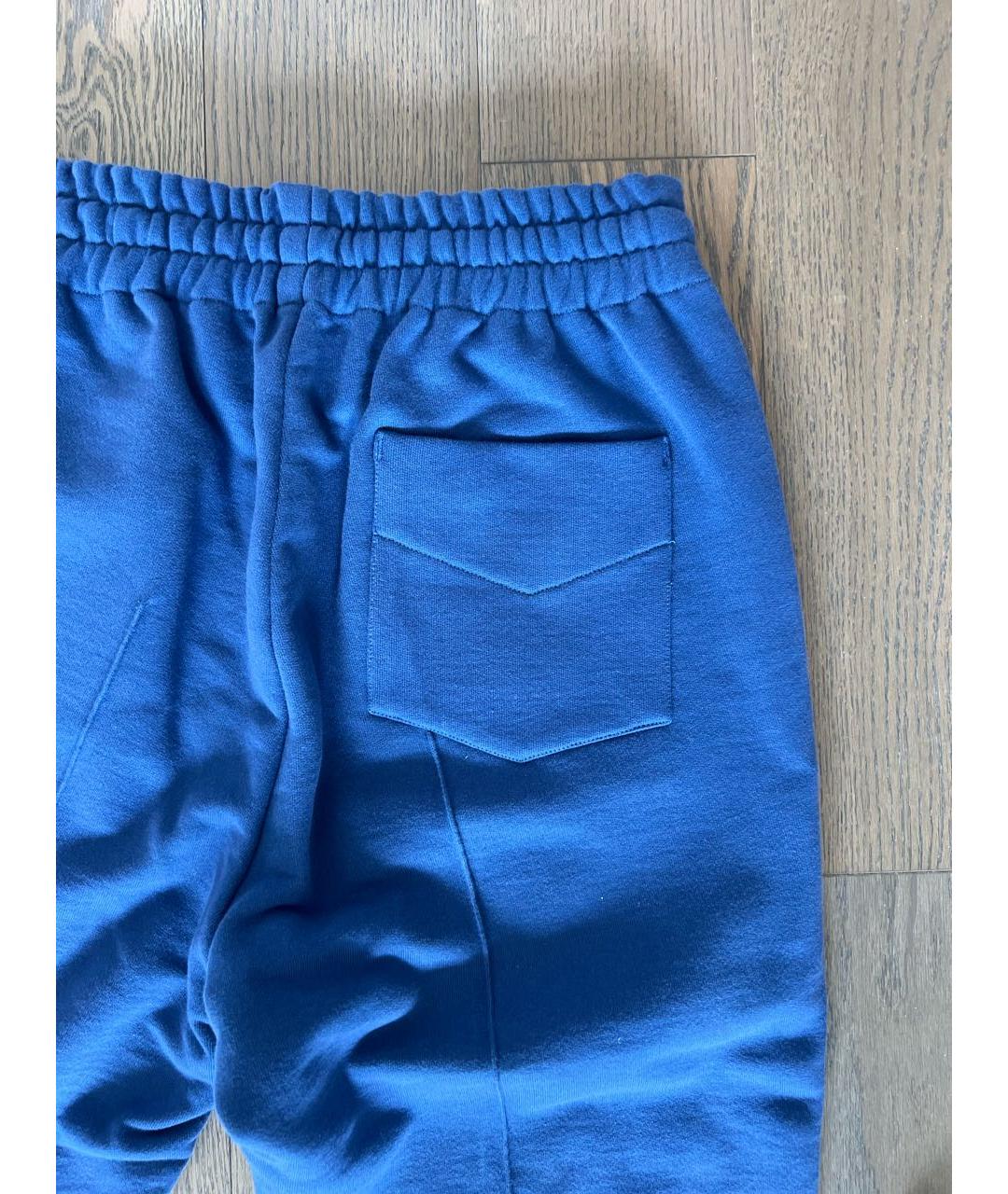 CASABLANCA Синие хлопковые повседневные брюки, фото 4