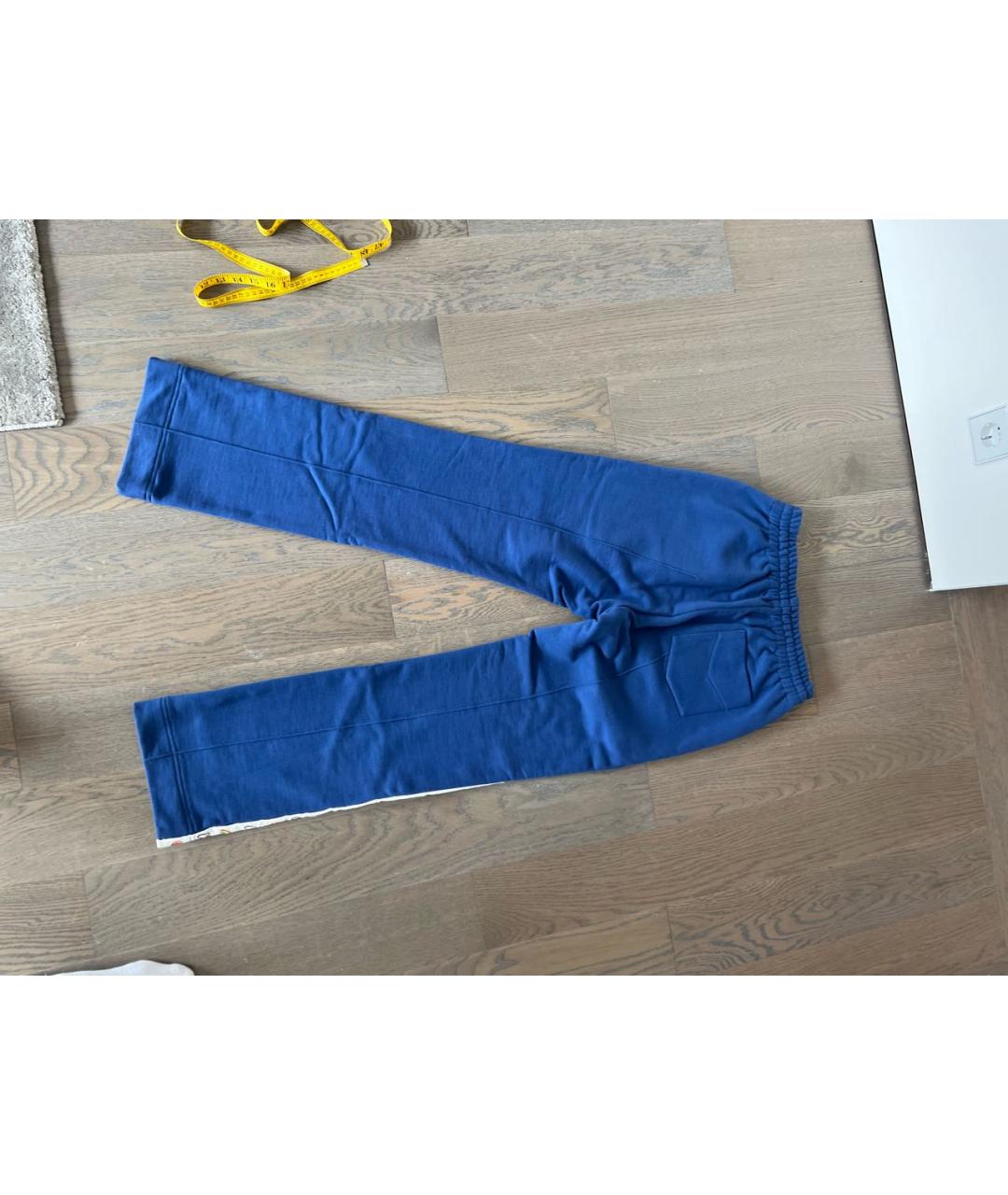 CASABLANCA Синие хлопковые повседневные брюки, фото 3