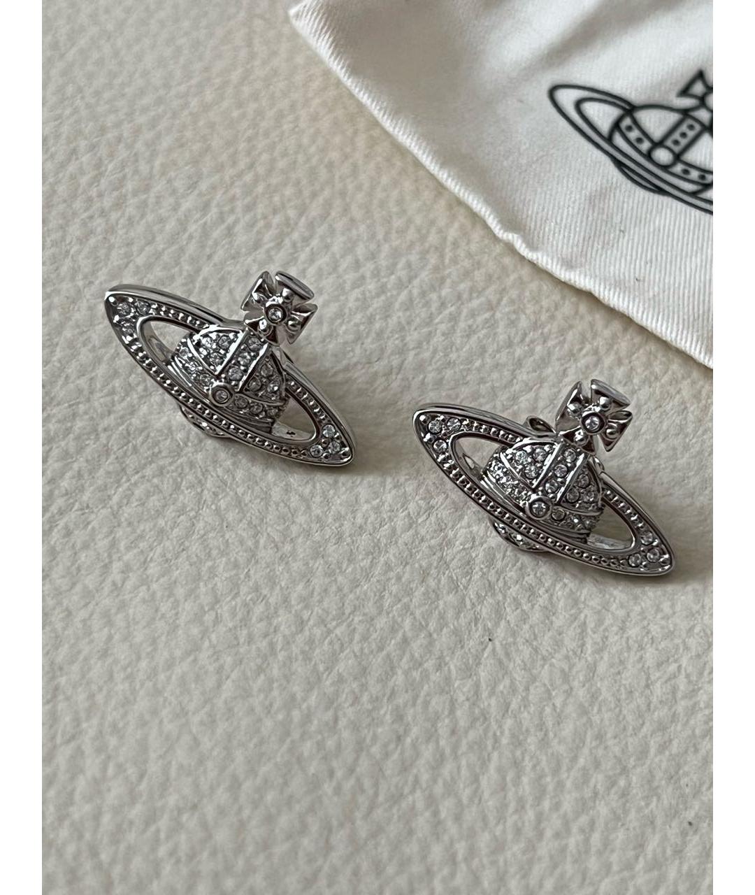 VIVIENNE WESTWOOD Серебряные латунные серьги, фото 3