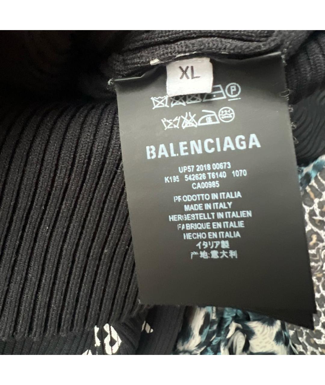 BALENCIAGA Черная полиэстеровая водолазка, фото 4