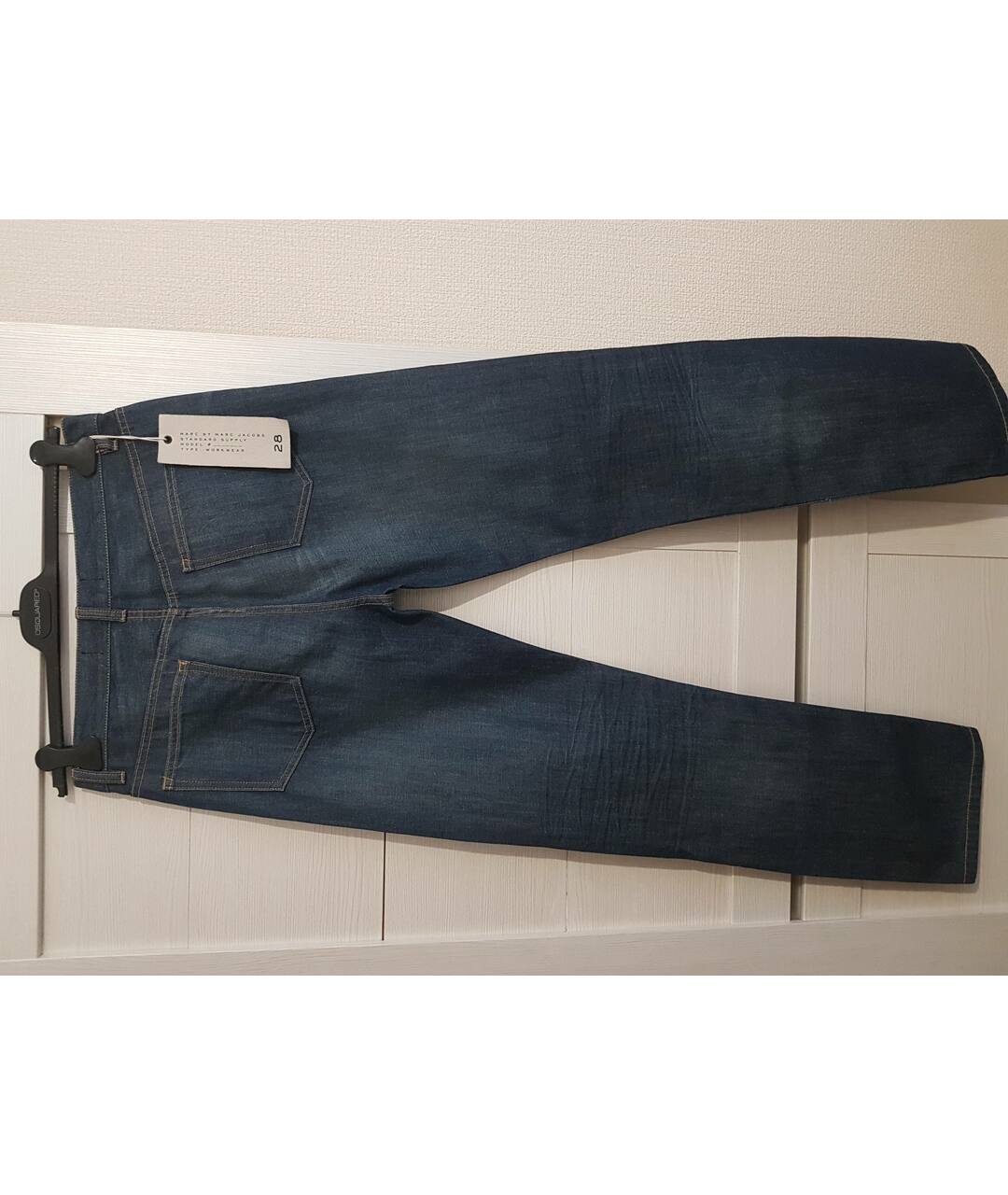 MARC BY MARC JACOBS Синие хлопковые прямые джинсы, фото 2