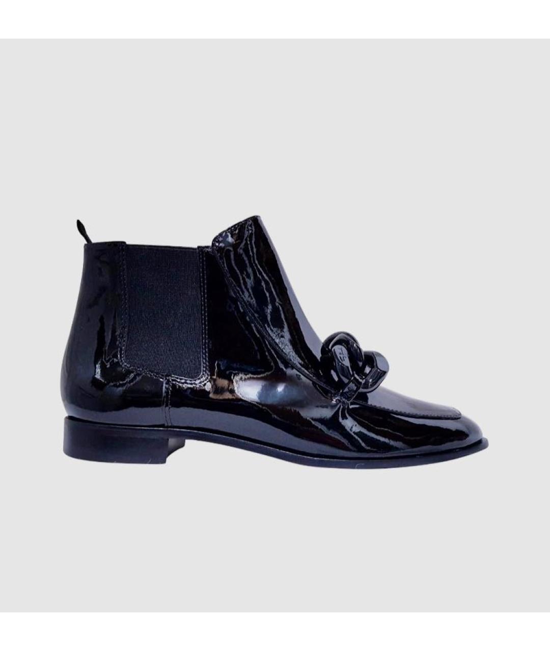 TORY BURCH Черные ботинки из лакированной кожи, фото 9