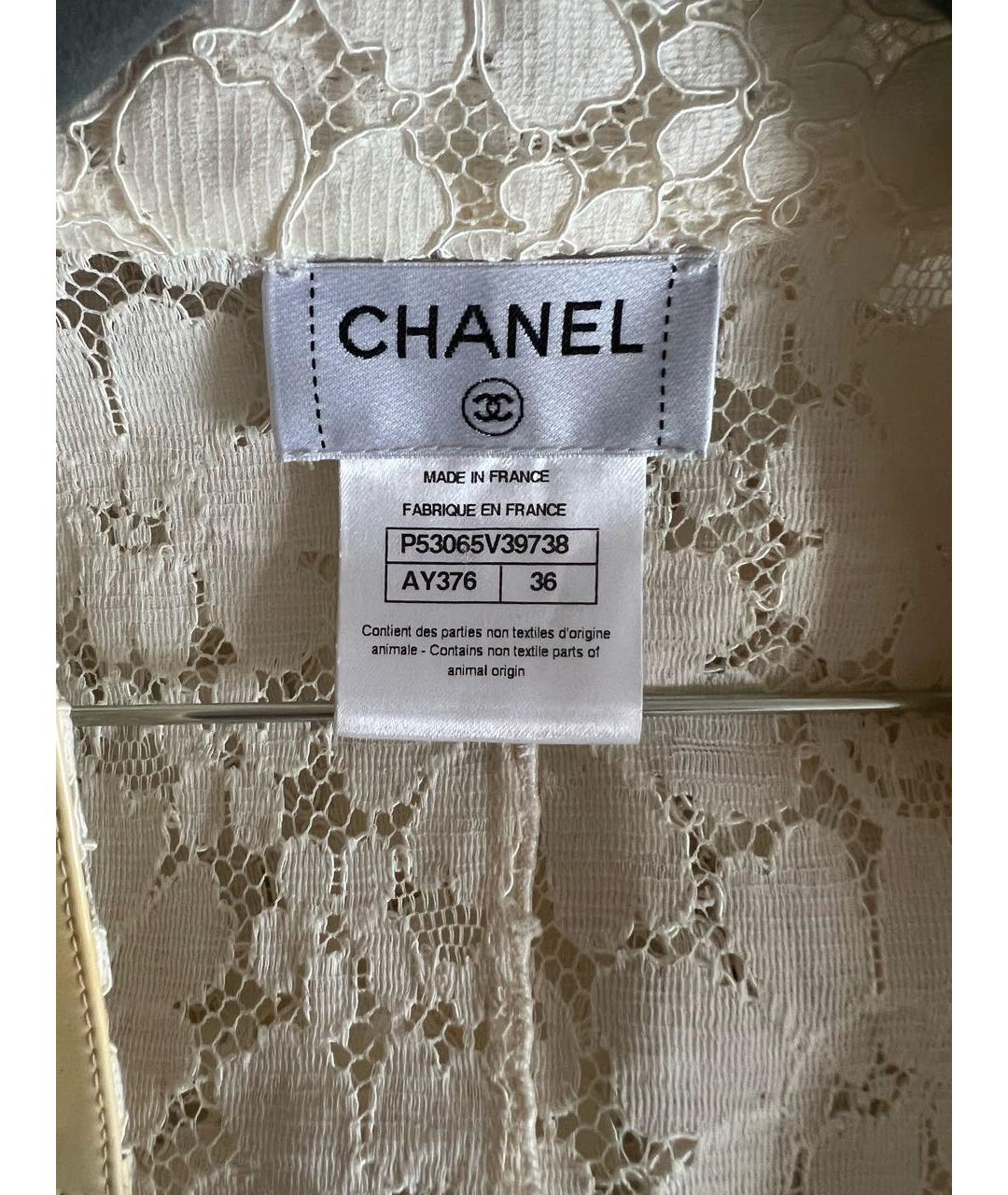 CHANEL Желтый хлопковый жакет/пиджак, фото 3