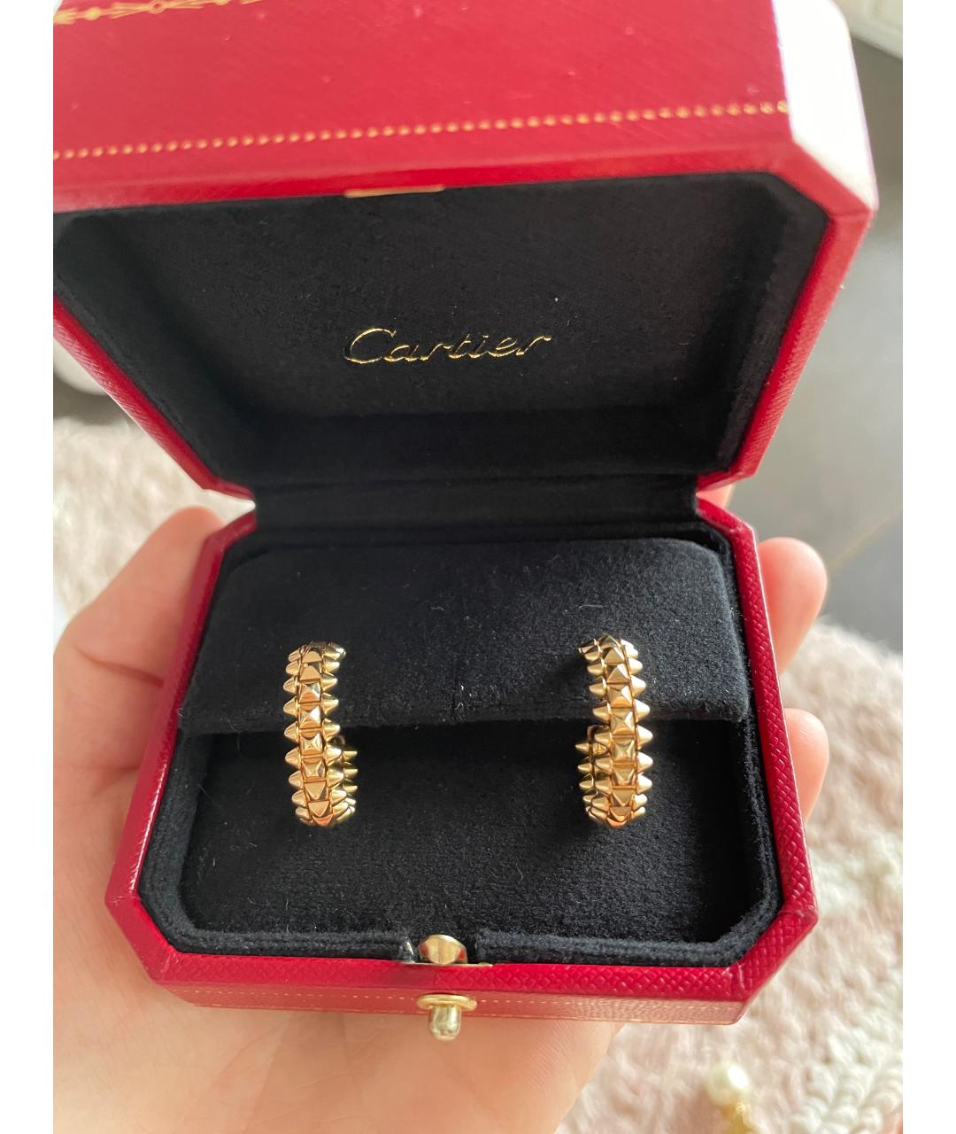 CARTIER Золотые серьги из розового золота, фото 3
