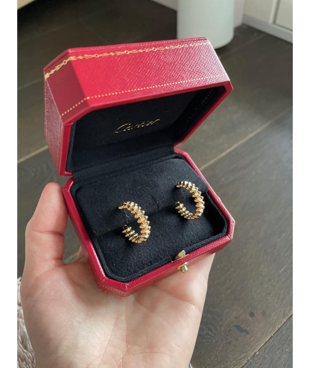 CARTIER Золотые серьги из розового золота, фото 8