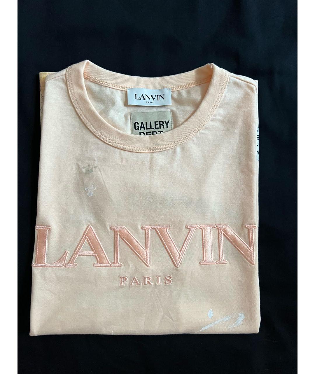 LANVIN Мульти хлопковая футболка, фото 3