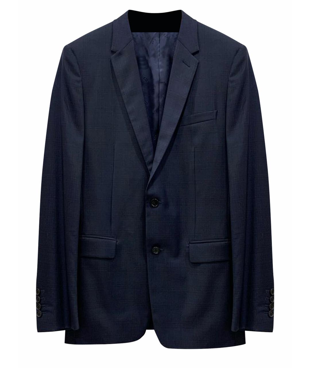 CHRISTIAN DIOR PRE-OWNED Темно-синий шерстяной пиджак, фото 1