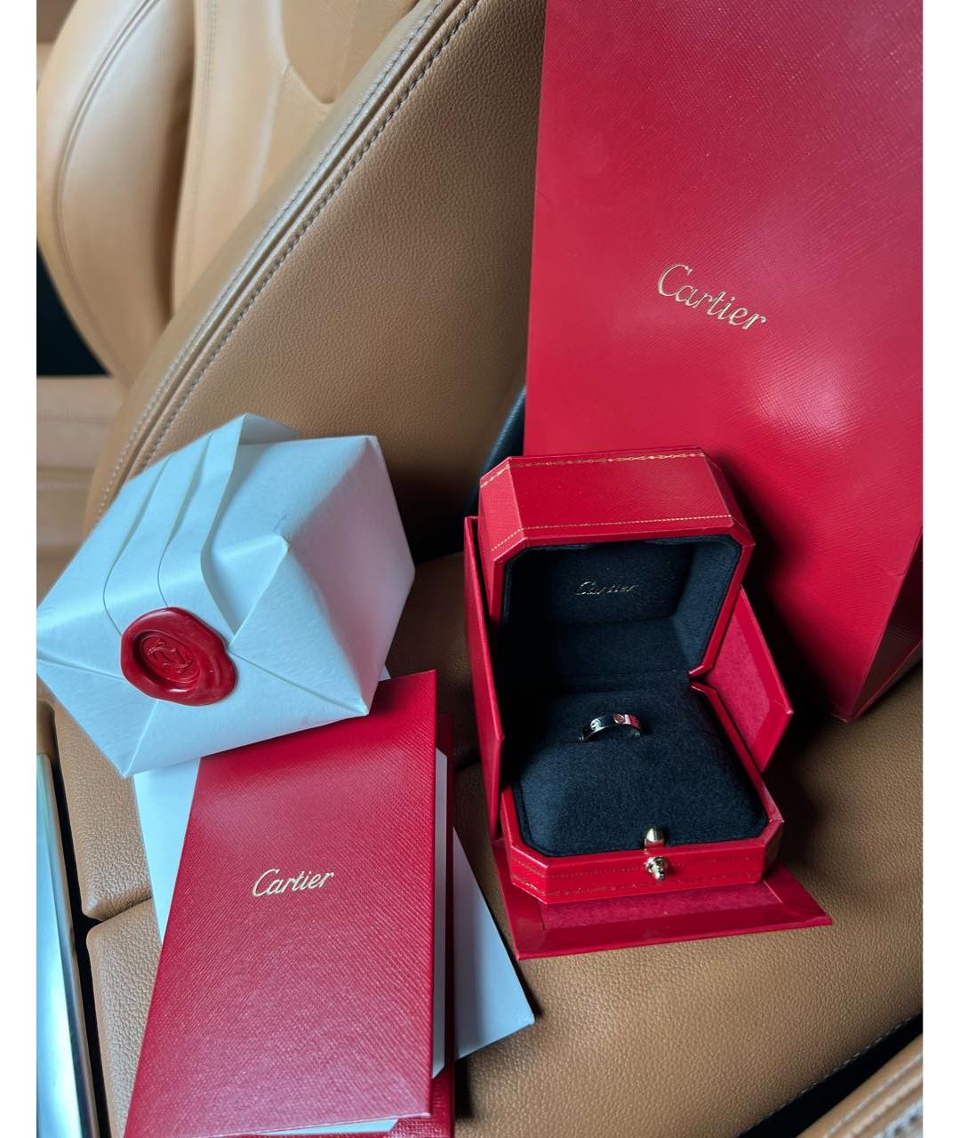 CARTIER Белое кольцо из белого золота, фото 2