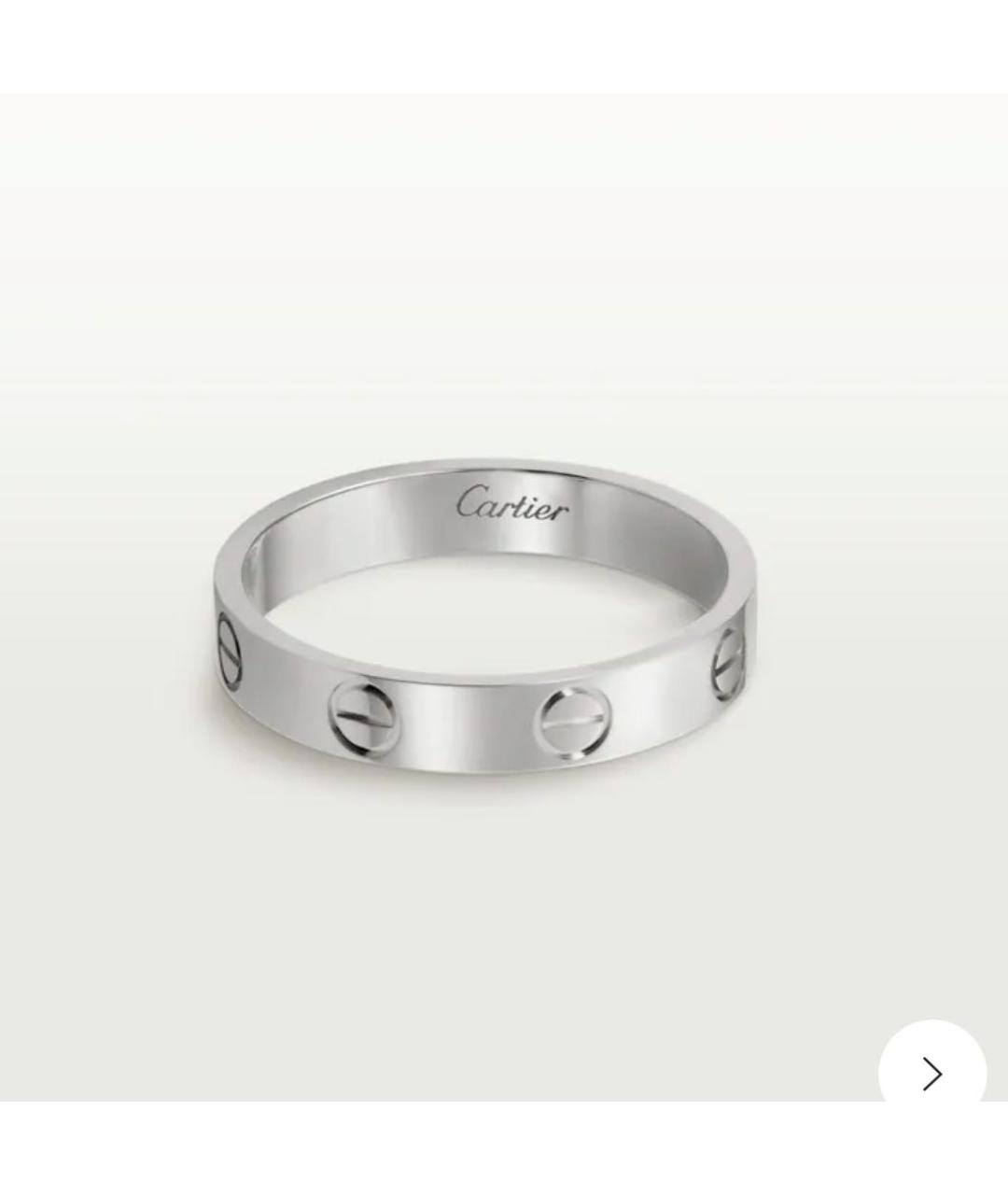 CARTIER Белое кольцо из белого золота, фото 3