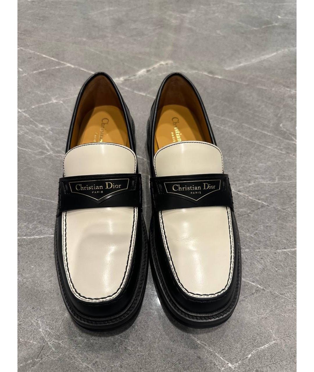 CHRISTIAN DIOR Черные лоферы из лакированной кожи, фото 2