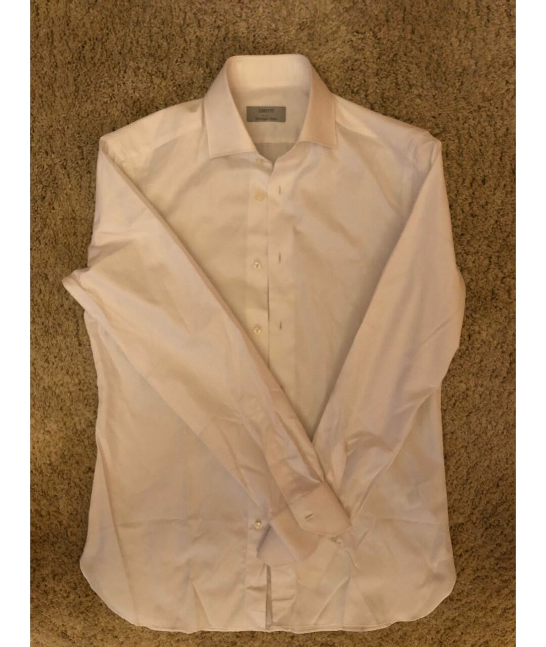 ERMENEGILDO ZEGNA Белая хлопковая классическая рубашка, фото 5