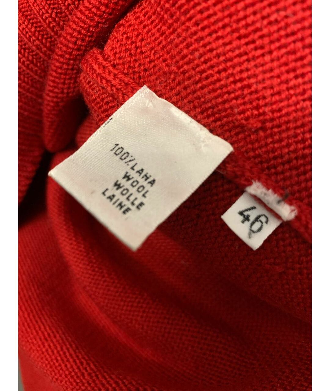 RUFFO Красный шерстяной джемпер / свитер, фото 5