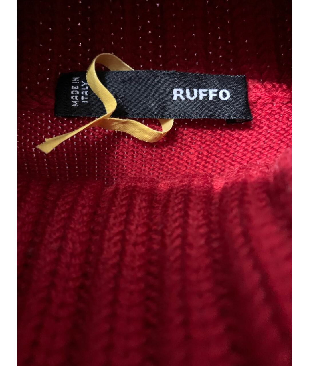 RUFFO Красный шерстяной джемпер / свитер, фото 3