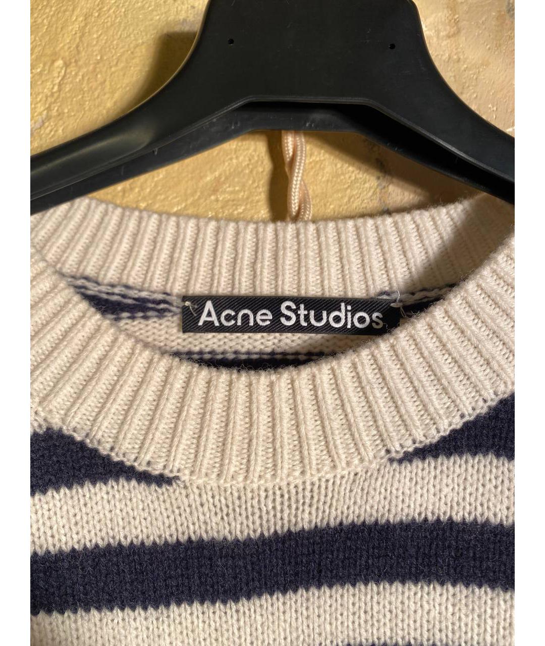 ACNE STUDIOS Белый шерстяной джемпер / свитер, фото 3