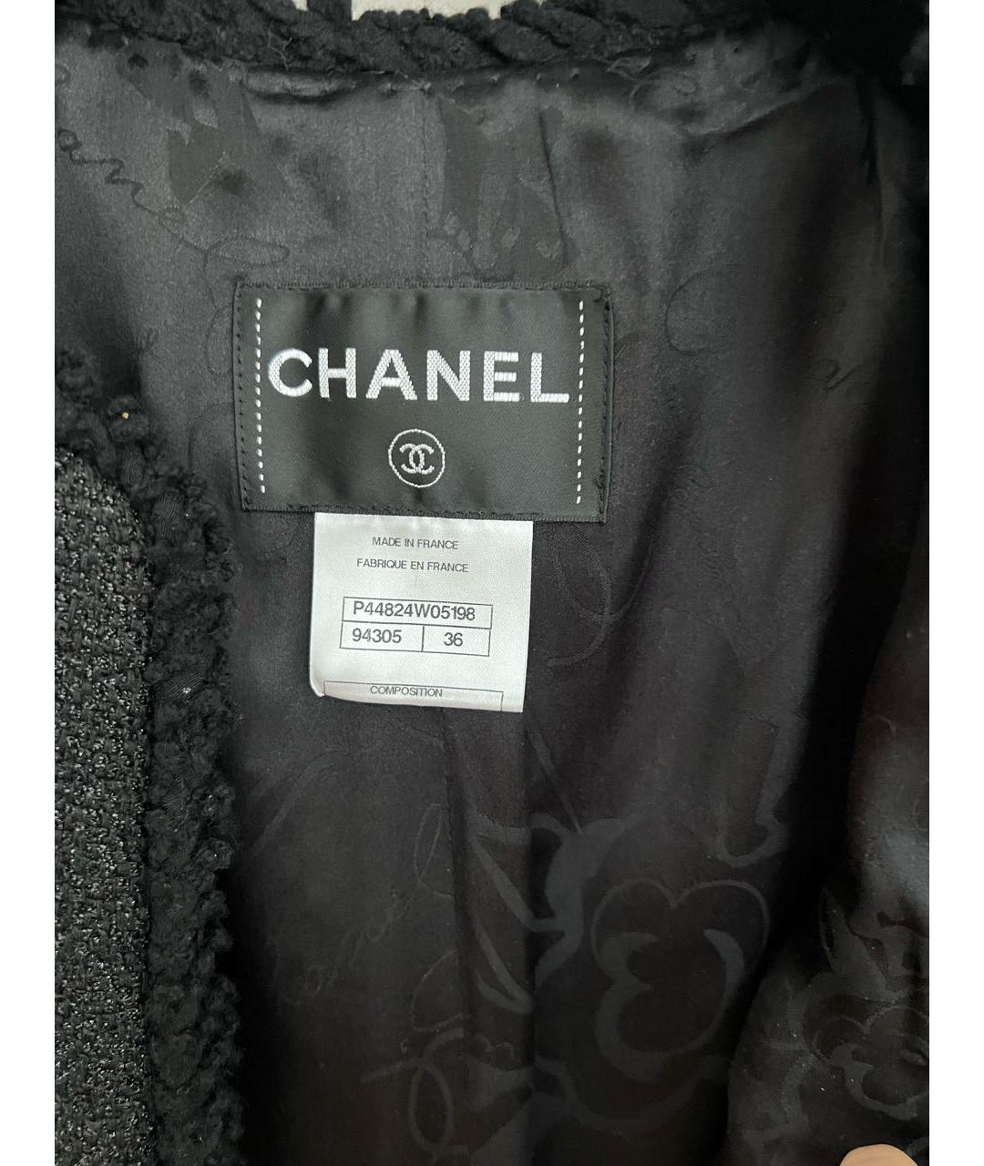 CHANEL PRE-OWNED Черный жакет/пиджак, фото 2