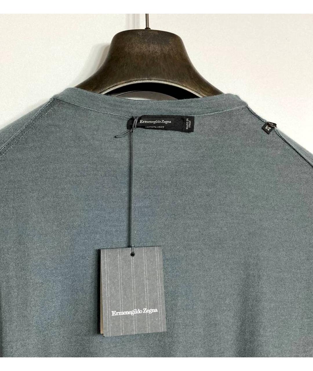 ERMENEGILDO ZEGNA Серый кашемировый джемпер / свитер, фото 3