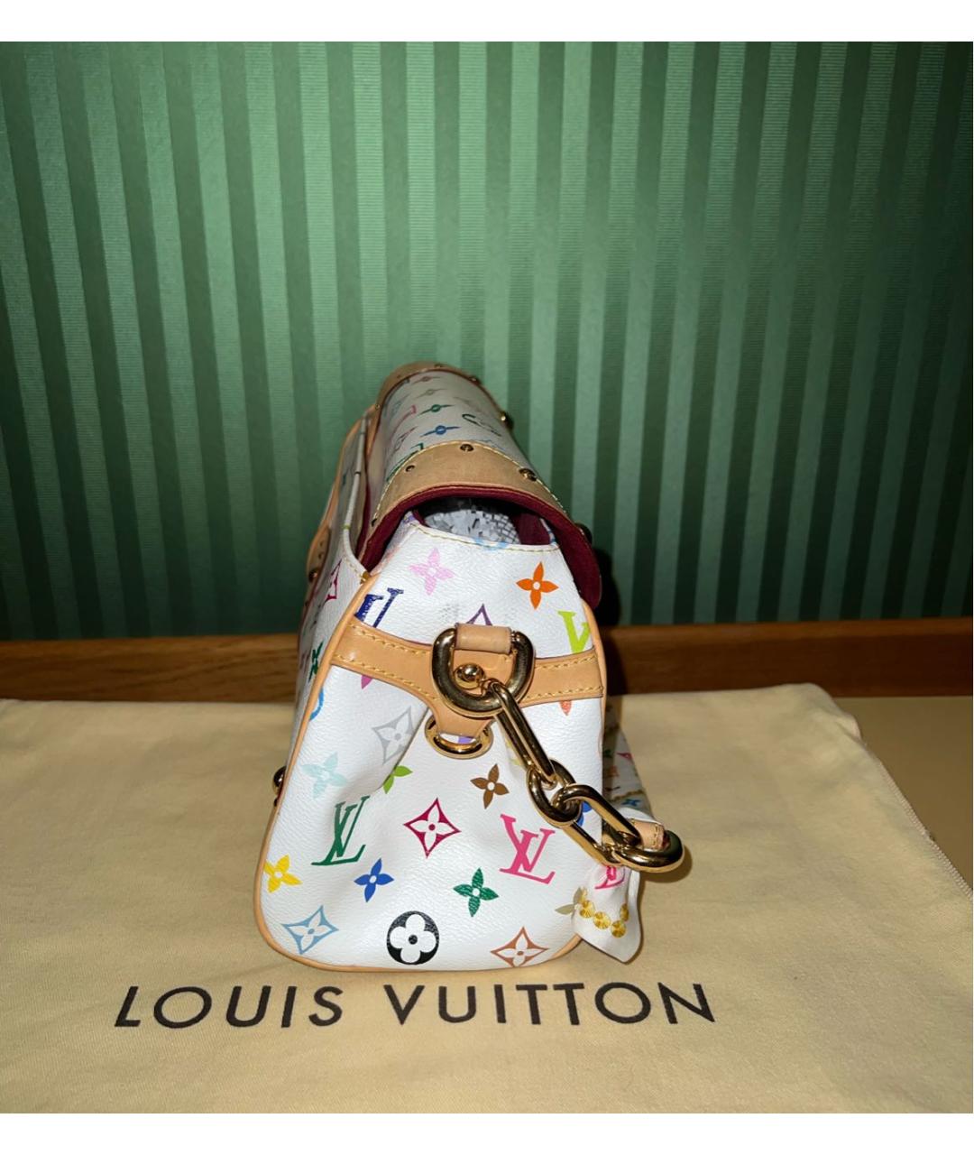 LOUIS VUITTON Белая кожаная сумка через плечо, фото 2