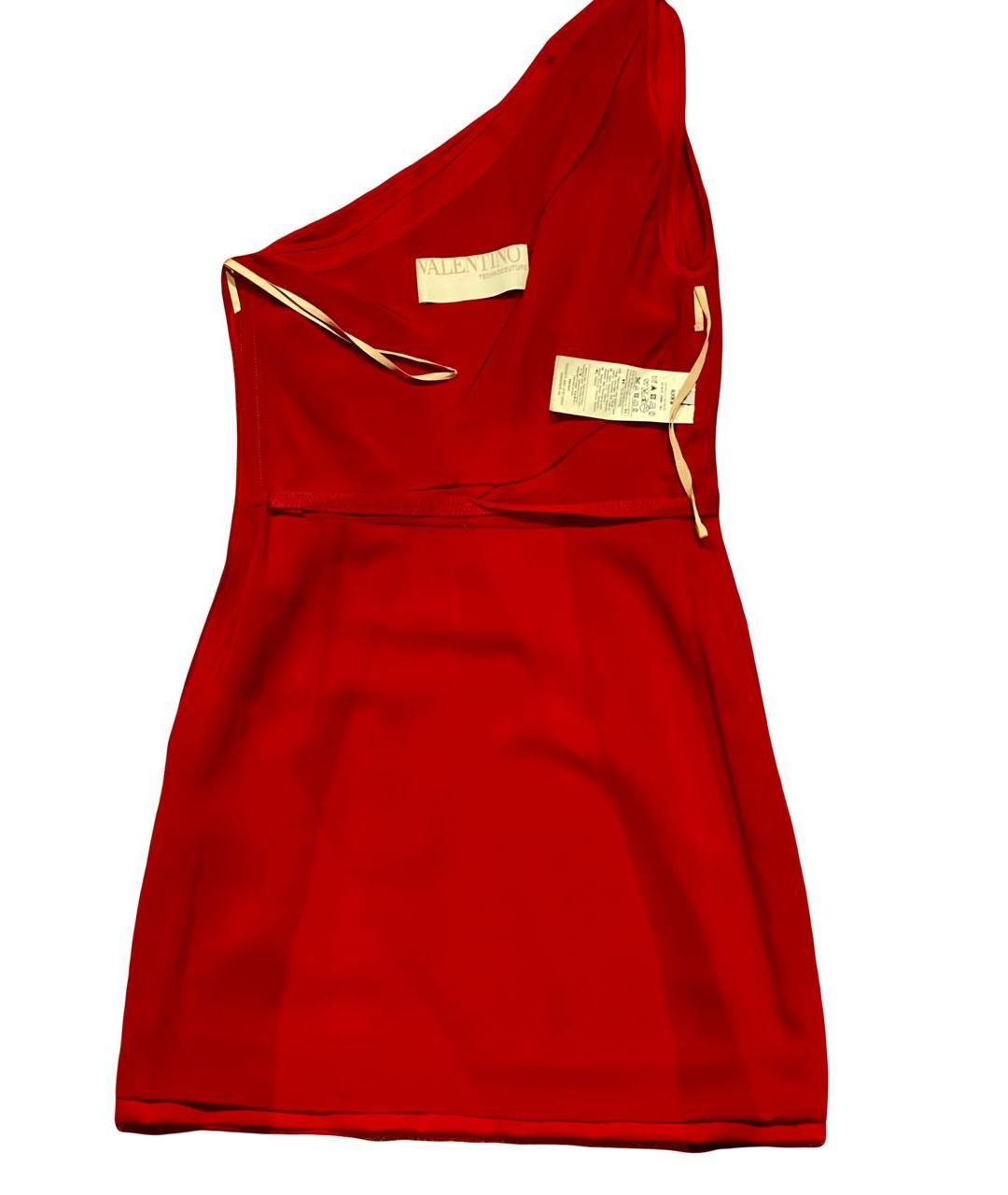 VALENTINO Красное шерстяное коктейльное платье, фото 3