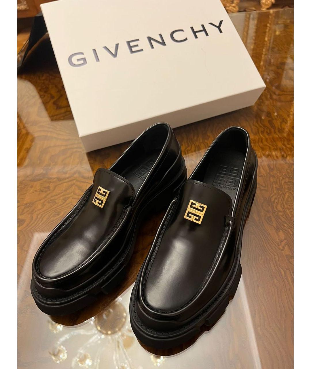 GIVENCHY Черные лоферы из лакированной кожи, фото 2