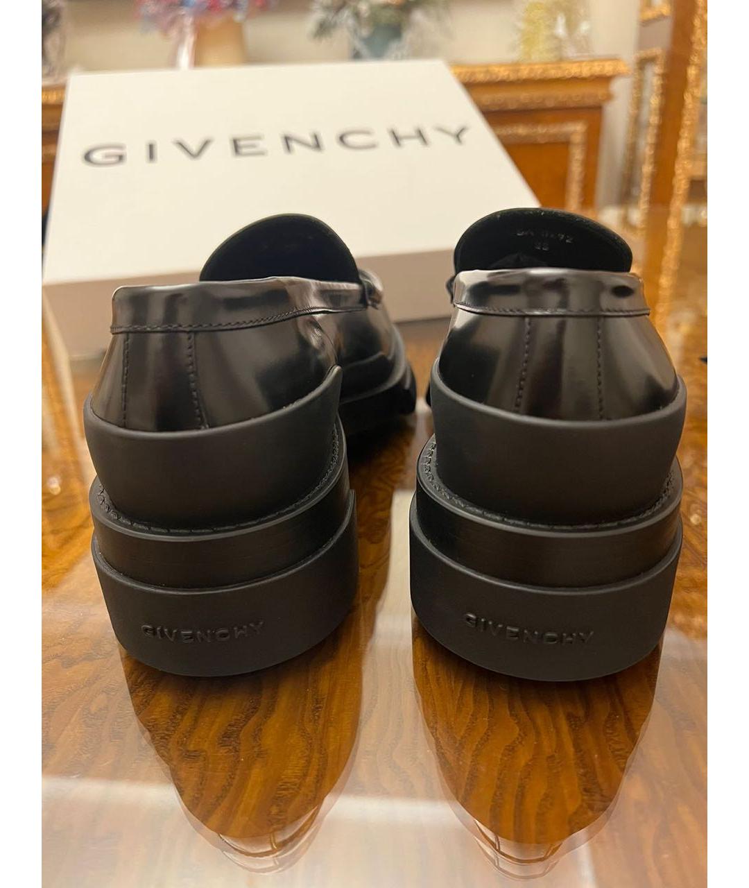 GIVENCHY Черные лоферы из лакированной кожи, фото 3