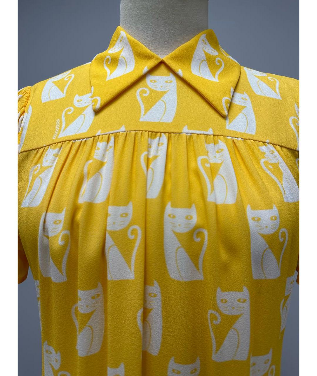 MIU MIU Желтое платье, фото 4