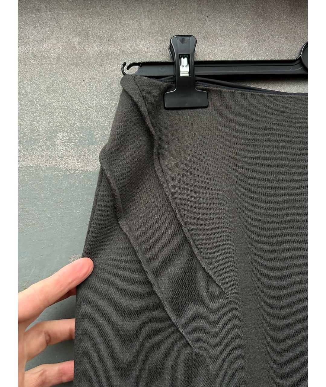 SONIA RYKIEL Черная шерстяная юбка миди, фото 5