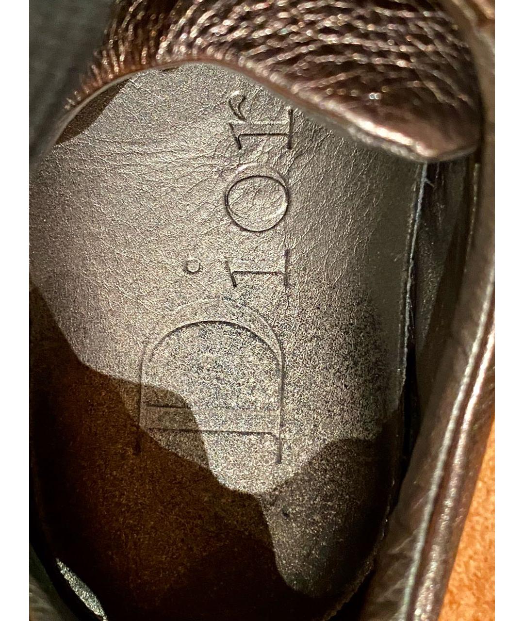 CHRISTIAN DIOR PRE-OWNED Серебряные кожаные кроссовки, фото 6