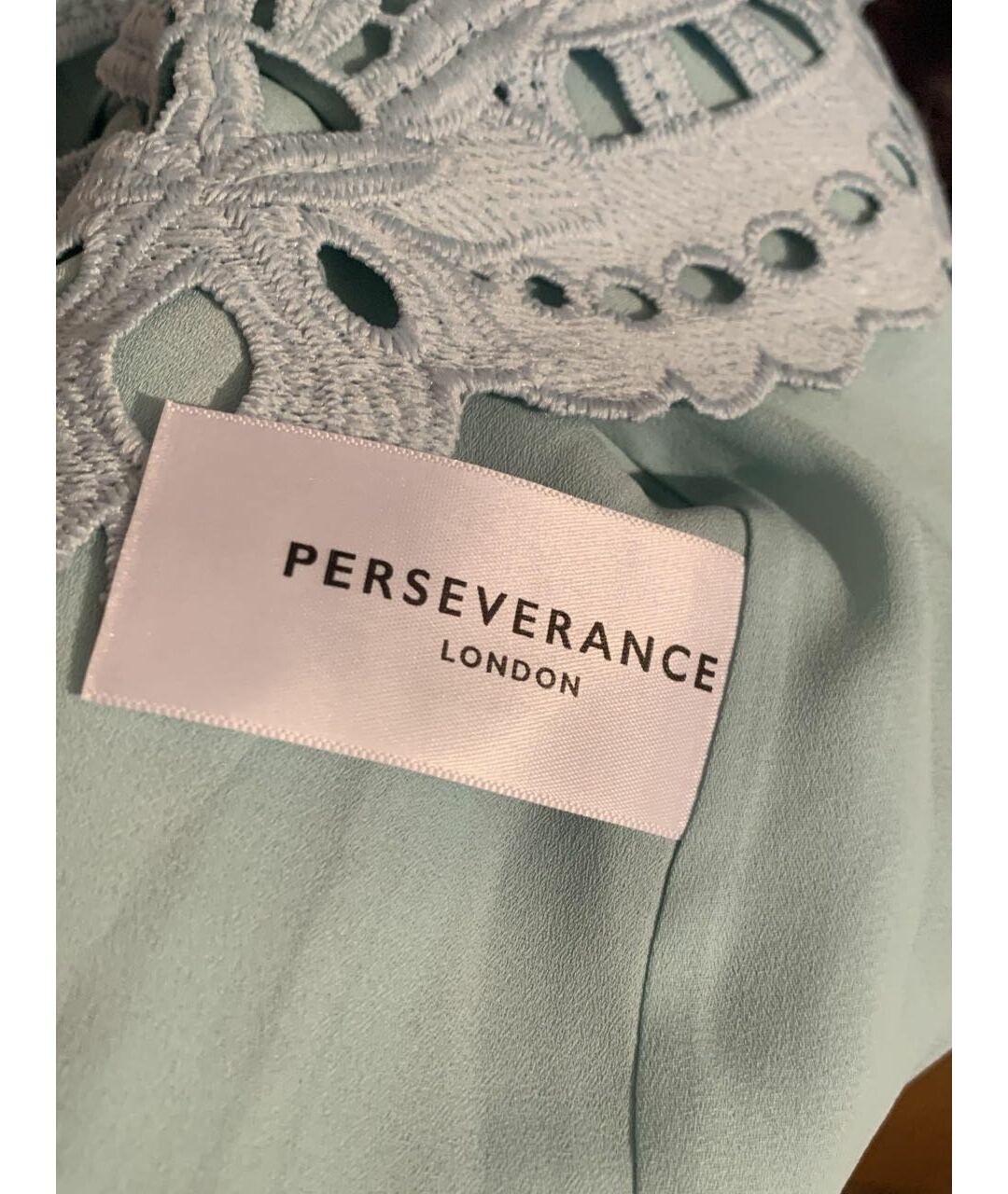 Perseverance London Бирюзовое полиэстеровое вечернее платье, фото 3