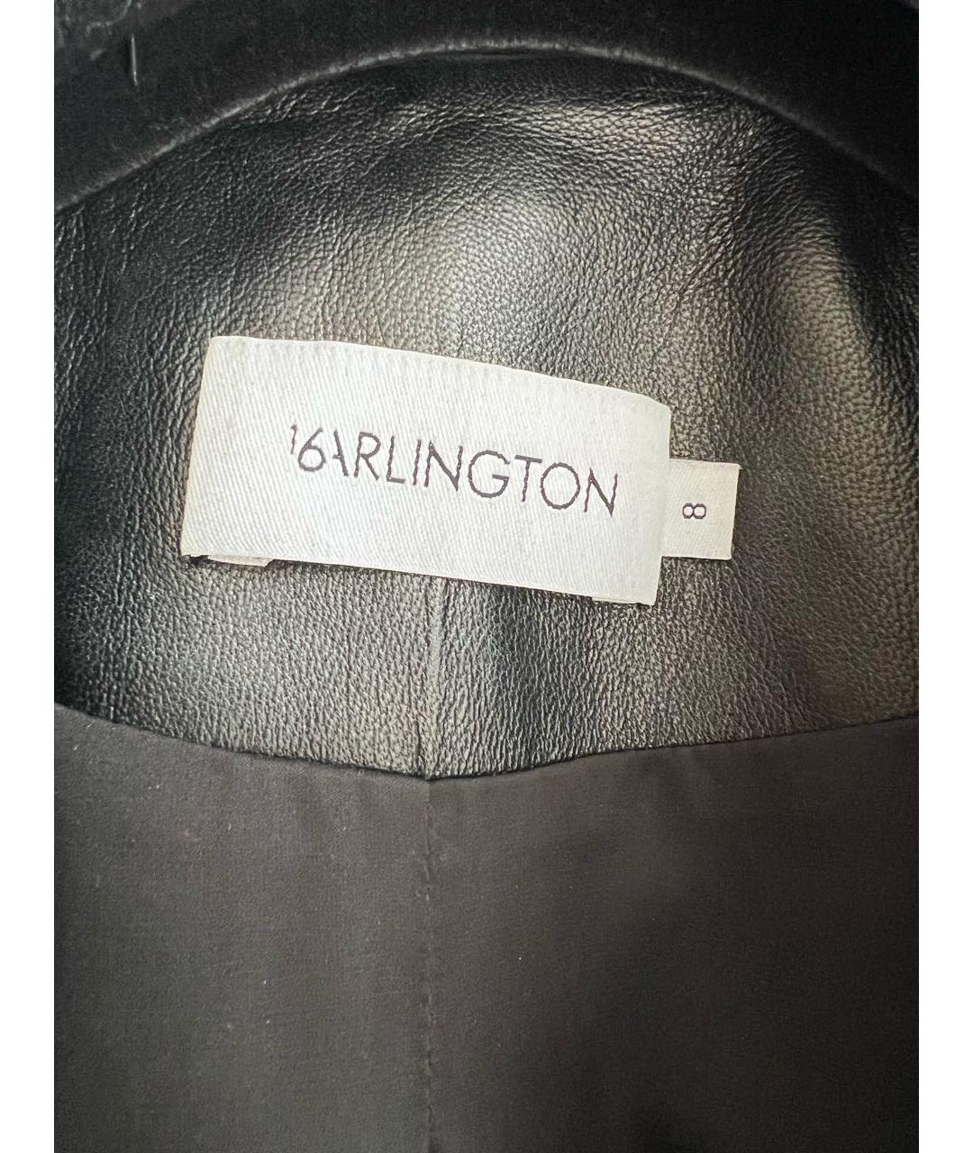 16ARLINGTON Черный кожаный костюм с брюками, фото 3