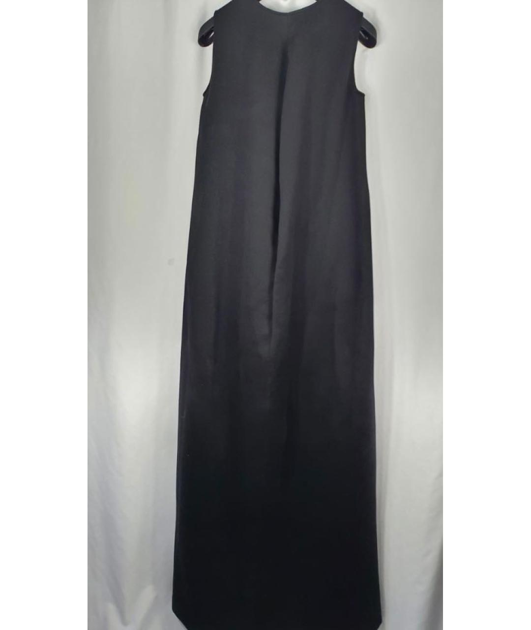JIL SANDER Черное кашемировое повседневное платье, фото 3